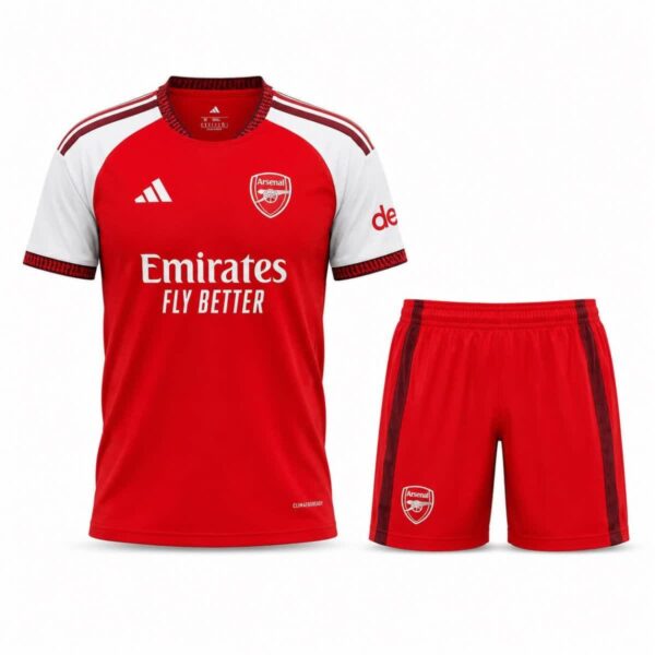 Arsenal-Home-Kit-2027-Fan-Version لباس اول آرسنال 2027 هواداری با شورت